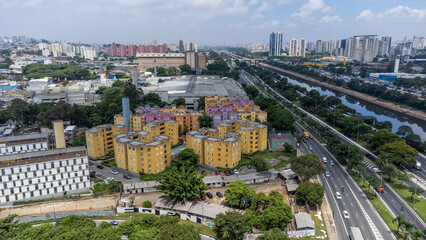Aerial view of the city of São Paulo 
