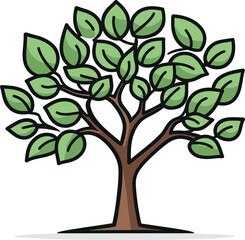 Forest Frescoes Artistic Tree Vector ShowcaseSylvan Silhouettes Hand-Rendered Tree Vector Collection