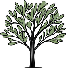 Artisanal Canopies Hand-Drawn Tree Vector CompilationFoliage Frescoes Hand-Rendered Tree Vector Gallery