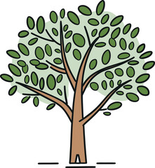 Obraz premium Enchanted Canvases Illustrated Tree Vector GalleryArboreal Alchemy Hand-Drawn Tree Vector Compilation