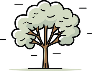 Whispering Woodscape Artistic Tree Vector PanoramaRustic Rhapsodies Illustrated Tree Vector Melodies