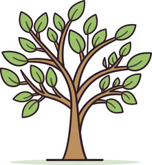 Whispering Woodlands Illustrated Tree Vector TalesRustic Reverie Hand-Drawn Tree Vector Dreamscape