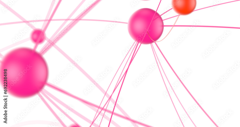 Poster network shape. abstract 3d render