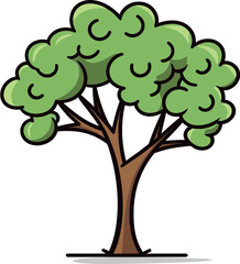 Enchanted Echoes Artistic Tree Vector ResonanceSylvan Chronicles Handcrafted Tree Vector Stories