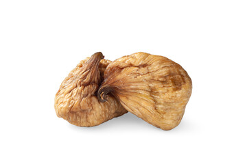 Dried figs. Fig fruits isolated on white background