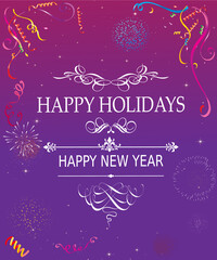 Fototapeta na wymiar Happy holidays & new year cards 