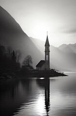 church on the lake