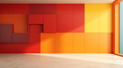 The 3D-rendered plain wall becomes a visual symphony, featuring an array of attractive colors that...