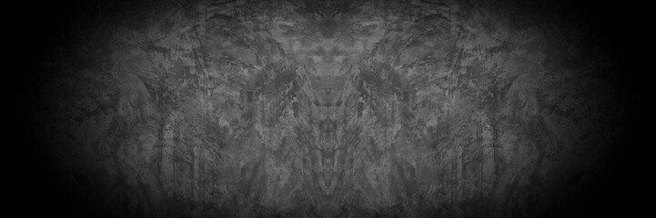 Old wall texture cement dark black gray background abstract grey color design are light with white gradient background.