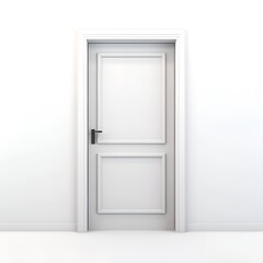 open door with white background