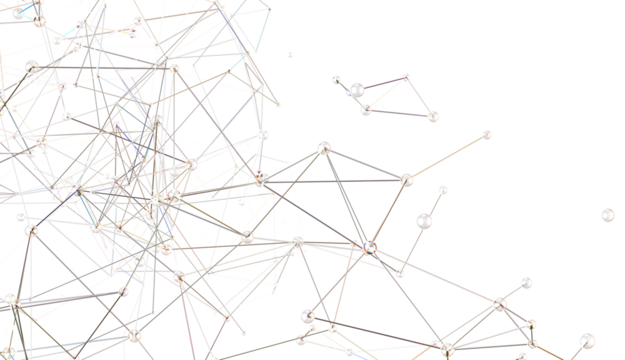 Abstract digital connection dots and lines. Technology background. Network connection structure. Plexus effect. 3d