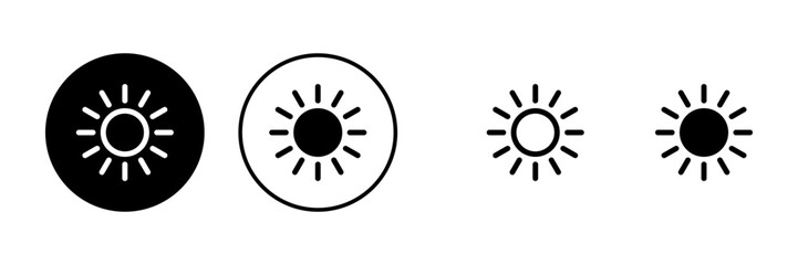 Sun icons set. Sun vector icon. brightness