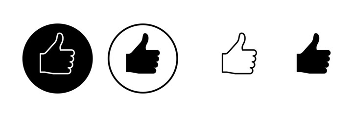 Like icons set. Thumbs up icon. social media icon