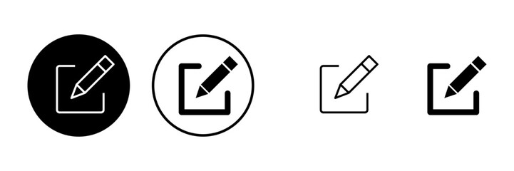Edit icons set. Pencil icon. sign up Icon vector