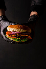 burger cheese tasty food