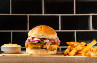 burger cheese tasty food