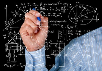 Teacher or students graphing showing calculus of mathematics. i