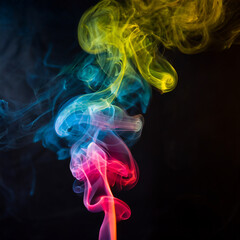 Fototapeta premium Smoke on dark background