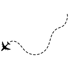 Airplane Dashed Line