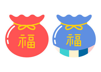 복주머니 일러스트