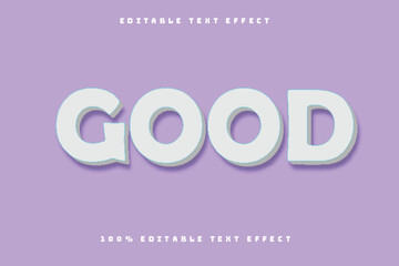 Good Editable Text Effect 3D Emboss Cartoon Style