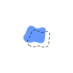 dark blue blob set blue