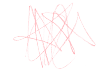 pink pencil strokes isolated on transparent background