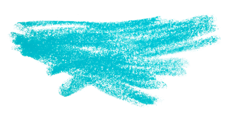 Light blue crayon scribbles isolated on transparent background.