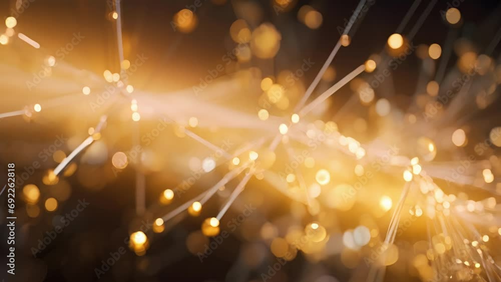 Poster closeup of a highspeed alpha particle emerging from its atomic bonds, symbolizing the power and pote