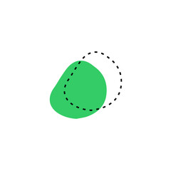 blob set hand drawn vector elements illustration