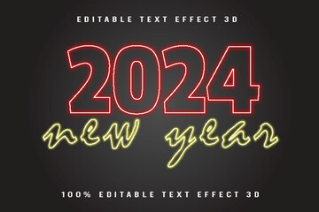 2024 New Year Editable Text Effect