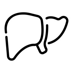 liver Line Icon