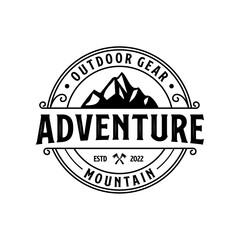 adventure mountain vintage logo