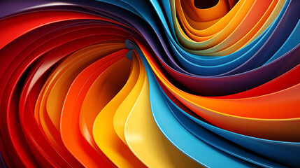an abstract design of patterns that defy the laws of physics, colorful, vibrant