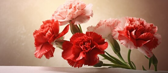 carnation flowers are blooming and beautiful.