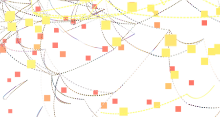 Abstract polygonal space with connecting dots and lines. Dark background. Connection structure. 3d Widescreen