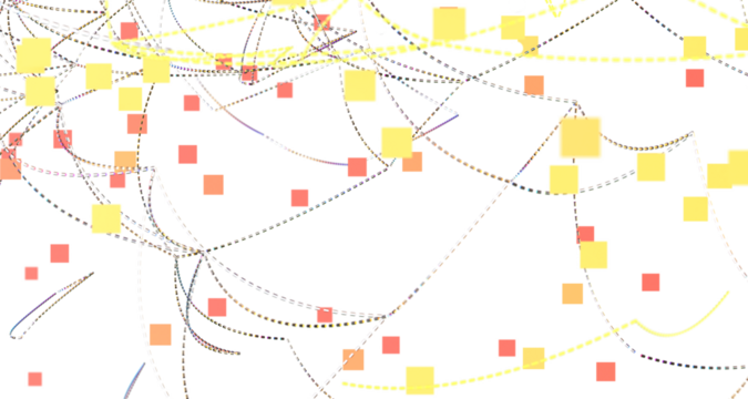Abstract polygonal space with connecting dots and lines. Dark background. Connection structure. 3d Widescreen