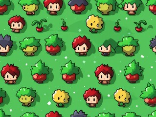 Fototapeta premium cute cartoon seamless pattern