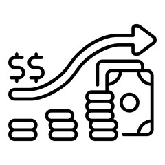 Profit line icon