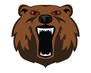 bear logo and illustration design