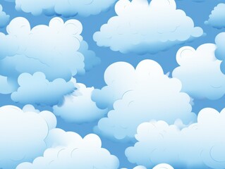 cute cloud seanless pattern