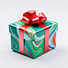 gift box isolated on white,Generated By Ai