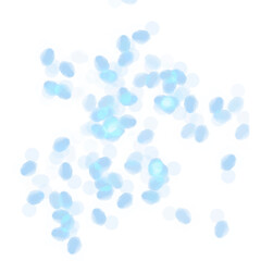 Colorful confetti on a transparent background. Event and party celebration elements.