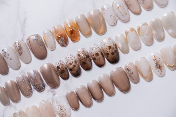 ネイルチップ/ジェルネイル/nail tip sample