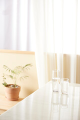 A cozy, bright room with sunlight streaming in.