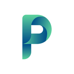Monogram P design vector logo. Monogram initial letter mark P logo design. Monogram design vector logo. Monogram initial letter mark P logo design. Simple P monogram. Monogram P design logo