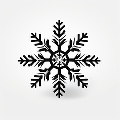 black and white snowflake,Generated By Ai
