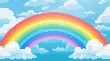 Colorful rainbow representing hope and resilience in mental health