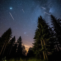 Fototapeta premium Twinkling Constellations on Clear Night