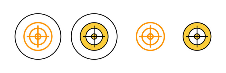 Target icon set for web and mobile app. goal icon vector. target marketing sign and symbol